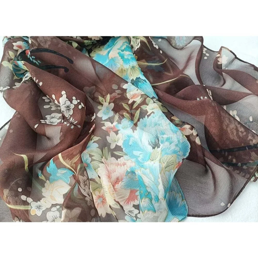 Women's A10 Lightweight Floral Print Scarves, Shawl Wraps & Fashion